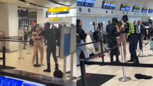 En video: polémica por mujer aparentemente drogada que se desnudó y exigía sexo en un aeropuerto