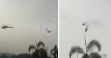 En video: accidente de dos helicópteros dejó diez personas muertas en Malasia
