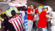 En video| Barristas del Junior ingresaron un féretro al estadio para despedir a un joven hincha