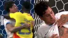 ¿Era para roja? En video: el puñetazo que dio Davinson Sánchez ante Uruguay y que nadie vio
