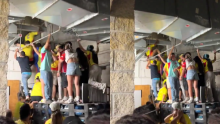 En video| Hinchas colombianos intentaron colarse por la ventilación en la final de la Copa América