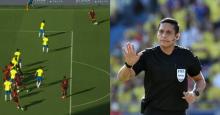Revelan el audio del VAR en el gol anulado de Davinson Sánchez a Brasil