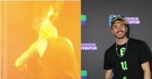 Reykon tuvo un accidente con fuego en pleno concierto: esto dijo sobre su estado de salud