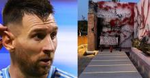 Activistas ambientales vandalizaron mansión de Messi en España: así "justificaron" sus acciones