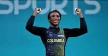 Yenny Álvarez estuvo cerca de la medalla pero la perdió en el envión