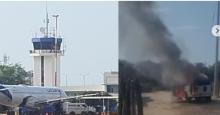 Delincuentes hurtaron carro de valores en aeropuerto de Rioacha: hubo tiroteo