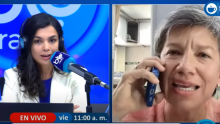 Claudia López estalló en Blu Radio por pregunta sobre uribismo y petrismo: “pido respeto”